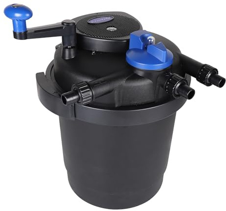 CPROSP CPF-2500 Filtre de Bassin à Pression avec Stérilisation UV 11 W/étang 6000l/h Max avec Câble de 3,0 m