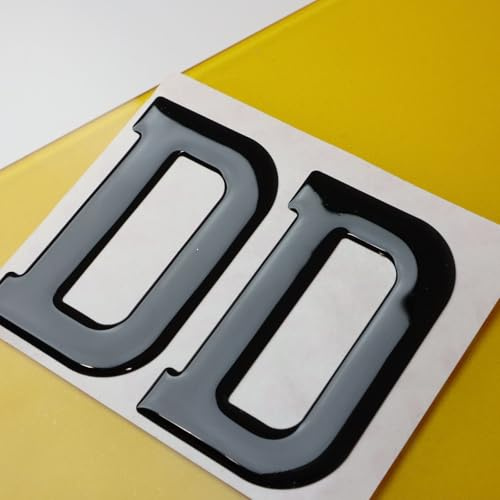 Meena Supplies 10x Wholesale Gel Letters Digits for Number Plates 3D 4D 3M - D