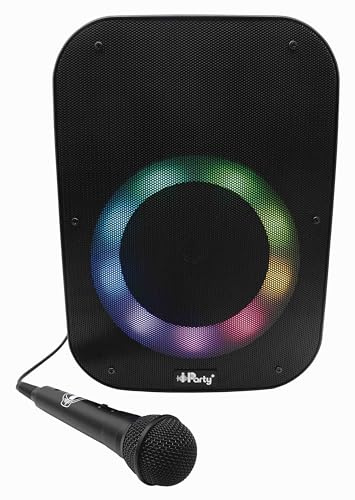 Lexibook, iParty Enceinte Bluetooth, K8210LXB | Micro inclus, Effets lumineux, Batterie rechargeable