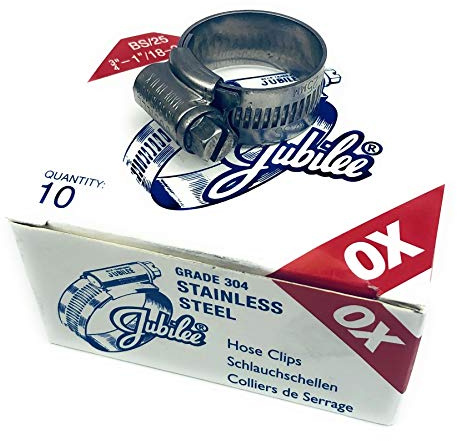 Best Price Square Jubilee® Stainless Steel SS304 Hose Clamp 18-25mm x 10