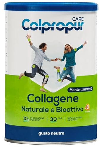 Collagene Idrolizzato in Polvere Gusto Neutro - Peptidi di Collagene, Collagene da Bere Integratore per Ossa, Cartilagini, Pelle e Denti – 300g
