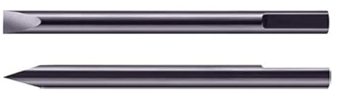 Bergeon 6899-T-060 Lot de 2 lames de rechange en acier inoxydable pour tournevis d'horloger Ø 0,60 mm Blanc