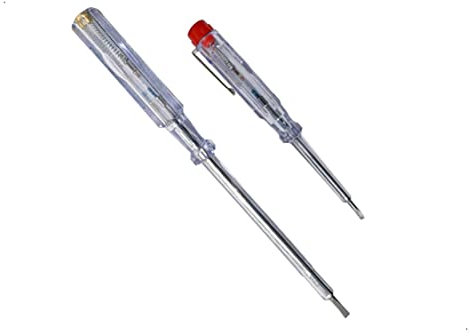 Voltage Tester, 2 Pieces, 110V - 250V Circuit Voltage Tester Pen, Electric Pen Tester, Voltage Tester Screwdriver, Electrical Wire Mains Tester, Electricity Detector, by TradeProvider®
