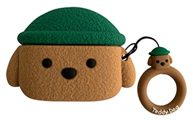 AKXOMY Compatibile con Airpods 3, custodia per Airpods 3, custodia per cani e animali domestici, custodia protettiva in morbido silicone per ragazze, donne e bambini con custodia Airpods 3 (verde)