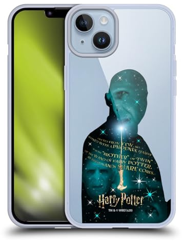 Head Case Designs Officially Licensed Harry Potter Voldemort Yew Wand Deathly Hallows XXXVIII Gel Case [Military Grade Protection] Compatible with Apple iPhone 14 Plus and Compatible with MagSafe