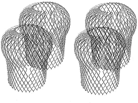 Hazrcvr Filtro de Canalón 4 Piezas Filtros para Canalones y Bajantes Tamiz de Canaletas Filtros de Canaletas de Mallas Protectores Metal Guardias de Canalones Filtro para Canalones