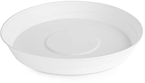 Garronda Sottovasi per Vasi Plastica Rotonde GD-0023 (Bianco, ⌀ 34cm H 5cm)