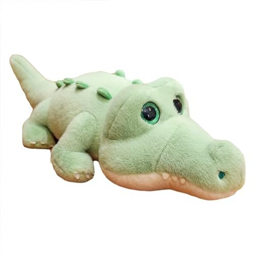 Herfair Krokodil Kuscheltier - Kawaii Plüschtier Spielzeug Kissen zum Kuscheln & Spielen - Plüschpuppen Stofftier Geschenk für Kinder (85 cm)