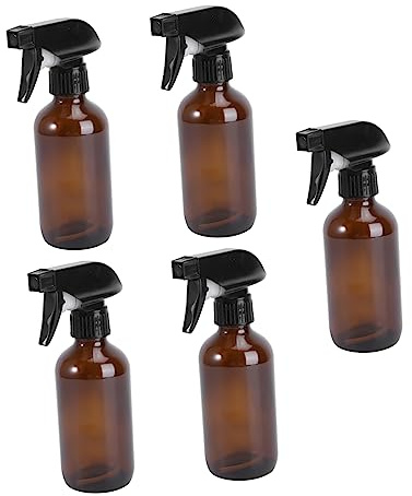 5 botellas pulverizadoras de cristal, dispensador de jabón, pulverizador de agua, rociador de cristal, modelado, para manos