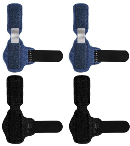WMUVAZA Stecche per Dita dei Piedi, 4 pezzi Rraddrizza Dita Martello, Dita ad Artiglio, Tutore Correttore per Dita, Stecche per Raddrizzare Dita dei Piedi, Raddrizzatore per Dita a Martello