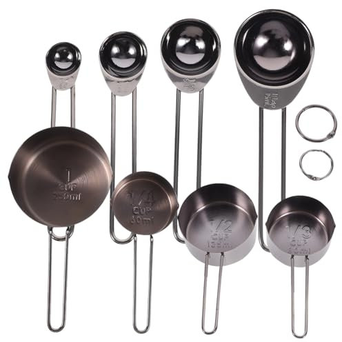 OFFSCH Cucharas y Tazas Medidoras Inoxidable Completo Para Cocinas y Cafeterías