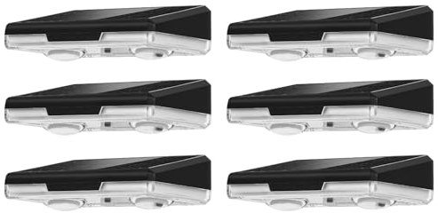 ZWOOS Solar Wandleuchte Aussen, Solarlampen für Außen Wand, IP44 Wasserdicht, Wandleuchte Solar Außen mit 3 Farbtemperaturen, LED Gartenlampen für Zaun, Treppen, Garten, Terrasse, 6 Stück