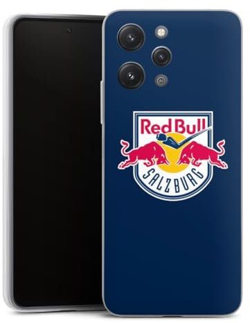 DeinDesign Slim Case extra dünn kompatibel mit Xiaomi Redmi 12 Silikon Handyhülle transparent Hülle EC Red Bull Salzburg Offizielles Lizenzprodukt Eishockey