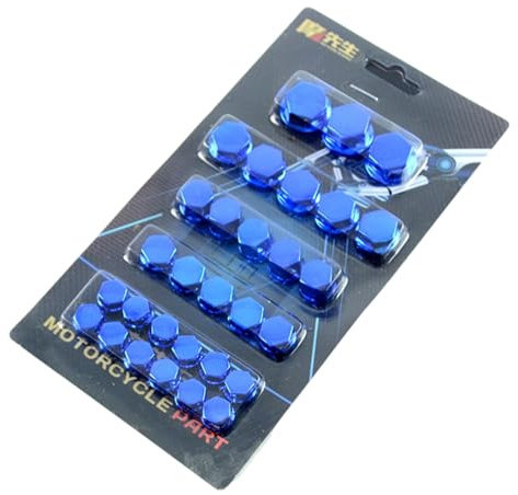 30 Pezzi Tappi Copri Dado Ruota, Coprivite Esagonale Per Moto, Tappo Copri Bullone Dado, Copridado Ruota, 8-14mmTappo Copri Dado Decorazione Coperchio Bullone Per Moto, Moto Elettriche, Scooter
