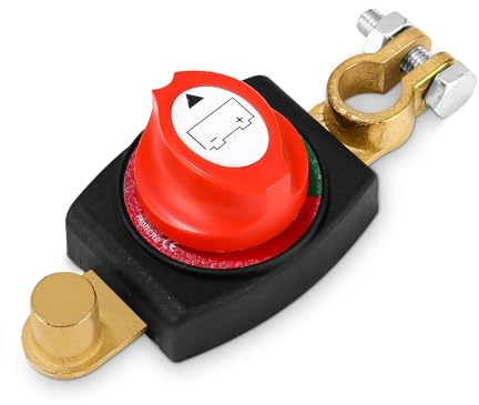 Batteriehauptschalter, Auto Batterie Trennschalter 12V-48V, Batterieschalter Hauptschalter, Trennschalter Wasserdicht, für Auto Motorrad Marine Boat Caravan Bus Boot Reisen