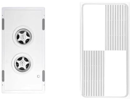 cfycfy987 Ventilation Fan 30 × 60cm Bathroom Kitchen Bathroom Lighting 2-in-1 Exhaust Fan Integrated Ceiling Ventilation Fan Bathroom Fan Extractor
