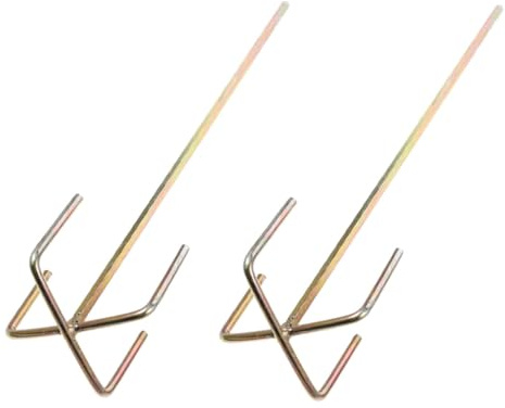 Angoily Miscelatore Per Vernice Portatile in Acciaio Resistente All’usura, Bacchetta Di Agitazione Per Betoniera Professionale, Set 2 Pezzi Per Vernici, Resine Epossidiche e Fango