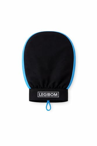 Legibom Blue Exfoliating Glove for Smooth Skin – Deep Exfoliation & for Shower, Body Scrub Mitt for Dead Skin Removal, Circulation Support & Skincare Prep – Gentle Exfoliating Mitt for Women & Men