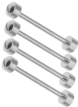 IMIKEYA Varillas de Conexión para Correa de Reloj 18mm Acero Inoxidable 4 Unidades Pasadores de Tubo Roscado Kit de Herramientas Reparación Relojería Accesorios para Correas