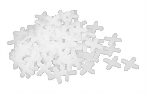 sourcing map 100stk Wand Boden Fliesen Kachel Kunststoff Kreuz Abstandhalter 5mm weiß DE de