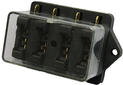 Supmico 4-Fach Sicherungsträger Sicherungshalter ATO ATC KFZ Flachsicherungen Sicherungsdose