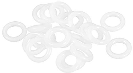 sourcing map Silicone Joint Torique 13mm OD, 7mm ID, 3mm Largeur, VMQ Joints Bagues Étanchéité Blanc Paquet de 20