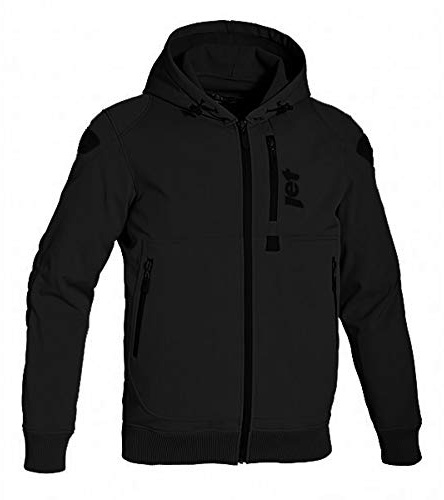 Jet Blouson Veste Moto Homme à Capuche Soft Shell blindé