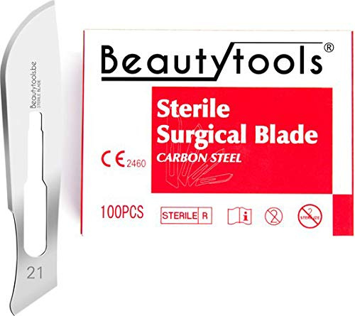 Beautytools Bistouri Couteau/Nr 21 couteau (100 pièces) - (BP-0690)