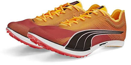 Puma Unisexo Regular Long Distance Zapatillas con Clavos para Pista y Campo Evospeed Distance Nitro Elite 44.5 Sun Stream Sunset Glow Black Orange Pink