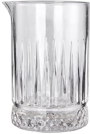Mixing Glass - Bicchiere da miscelazione da cocktail professionale Timeless per barista con beccuccio versatore, 75 cl, grande capacità, stile retrò, attrezzature per bar ristorante