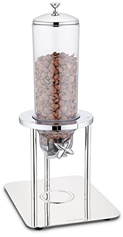 GUINJO Stainless steel Automatic Candy Dispenser, Self Serve, Refillable, For Nuts, legumes, Candy, Snack, keeping dry food neatly stacked & distributed