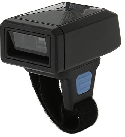 Lazmin112 Tragbarer Barcode-Scanner, Kabelloser 2,4-G-1D-Barcode-Scanner, Bluetooth-USB-Kabel-Finger-Barcode-Leser, für Windows für OS X