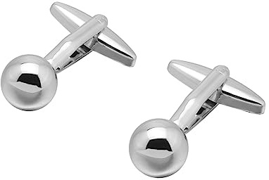 KnSam Boutons de Manchette Boule Ronde, Bouton Manchette Classique Homme