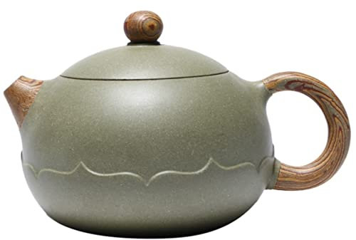 ASHSDI Tetera Marroqui Tetera De 11,8 Oz/0,35 L, Tetera De Arcilla Morada, Tetera De Arcilla Morada, Teteras De Té De Barro Verde Tetera Turca