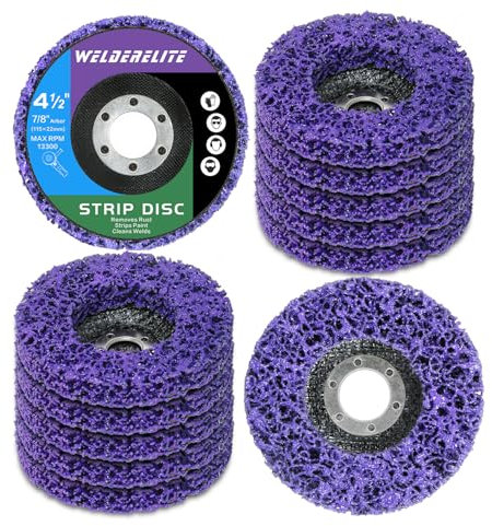 WelderElite 12-Pack Paint Stripper Discs for Angle Grinder, 4-1/2 x 7/8