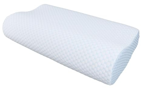 Lugnande Komfort Slow Rebound Kudde för Nacke, Axlar och Ryggstöd, Memory Foam Ortopedisk Cervikal Kudde med Justerbara Höjder, Passar Fysiologisk Kurva, Vattenabsorption