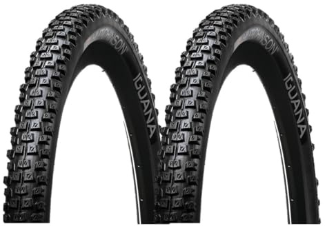 Hutchinson Set med 2 Iguana MTB-däck 26 x 2 mjuk stång, svart