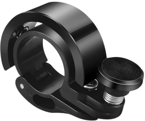Cykelklocka mountainbike | 2025 ny uppgradering cykelklocka cykelklocka | cykelklocka mini buller och ljus | cykel MTB-klocka cykellyftare, passar 22,2 mm styre (svart/Q1/1-pack)