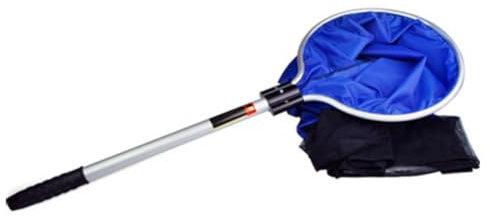 Retino da pesca a carpa koi di alta qualità in lega di alluminio e nylon con telaio in alluminio e manico resistente, rete di atterraggio morbida per acquario