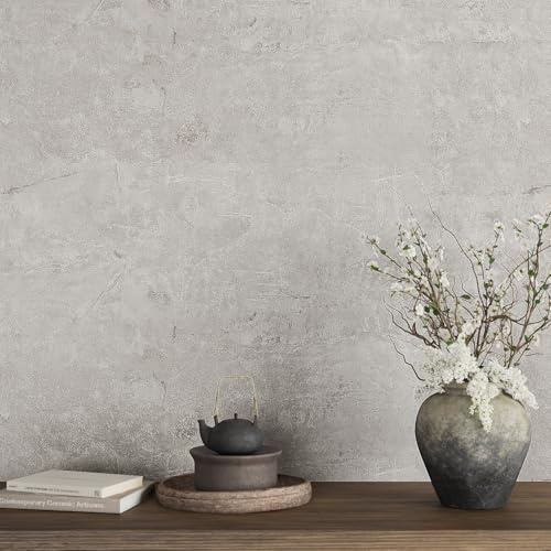 VaryPaper Tapete Industrial Style Klebefolie Betonoptik Grau 40cmx200cm Dekofolie Selbstklebend Folie Arbeitsplatte Küche Wandtapete Badezimmer Wasserfest Küchenrückwand Schrank Folie für Möbel