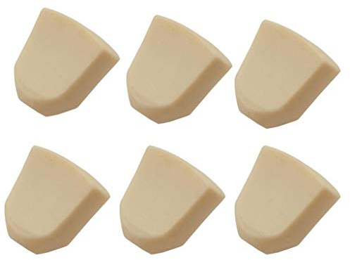 6 st gitarr inställningspinne tuner maskin huvud ersättningsknapp beige