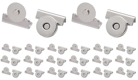 Seamless Magnetic Buckle Clasp for Bags, Purse Magnetic Fasteners, Handbag Sewing Button Closures, Elegant Fastening Design, Craft-Friendly Fit, 0.79x0.67 Inches, for Accessories