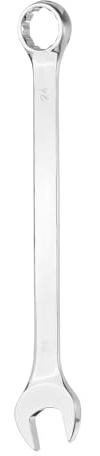sourcing map Llave combinada de 24 mm métrica, caja de 12 puntos y extremo abierto 45# de acero al carbono, herramienta de llave de doble extremo para reparación de automóviles, tuberías, muebles