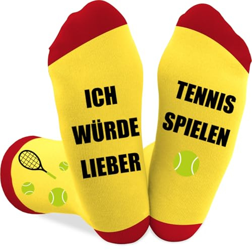 Coopyin Tennis Geschenke für Männer und Frauen, Lustige Tennis Socken für Weihnachtsgeschenke Geburtstagsgeschenk