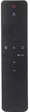 Ticfox Ersättning av Bluetooth Röstfjärrkontroll Premium ABS Hållbar röstkommandofunktion för Mi BOX S TV Svart 42g