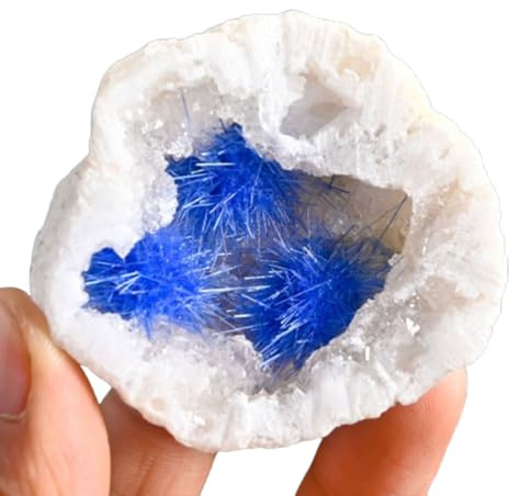 UYCUODLUY Crystal Blue Hair Ball Cave Moroccan Desktop Ornaments