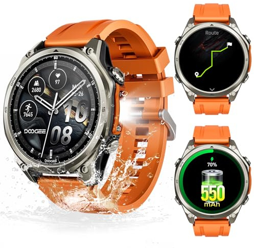 Luzglo Anywise W1 Pro Orologi Smartwatch uomo,GPS Dual-Band & Mappe Offline, 5 ATM, 18 Giorni Autonomia, Display AMOLED HD 1,43, 170+ Modalità Sport,Chiamate Bluetooth,Compatibile con Android/iOS