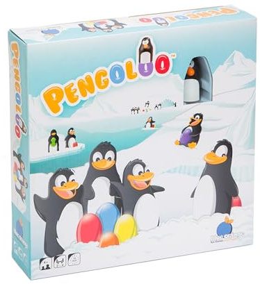 Blue Orange - Pengoloo Version Plastique - Jeu de Société idéal pour Jouer en Famille ou Entre Amis - Jeu de Memory sur Le Thème des Pengouins - Jeu de Société Original à partir de 4 Ans