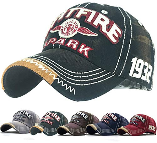 CheChury Distressed Baseball Cap for Mens Vintage Trucker Hat Men Cotton Embroidered Snapback Casual Baseball Cap Unisex