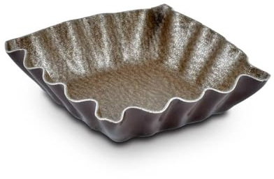 Erre4M Stampo per tartellette, confezione da 10 pezzi (Quadrato festonato, 4 x 4 x 1h)